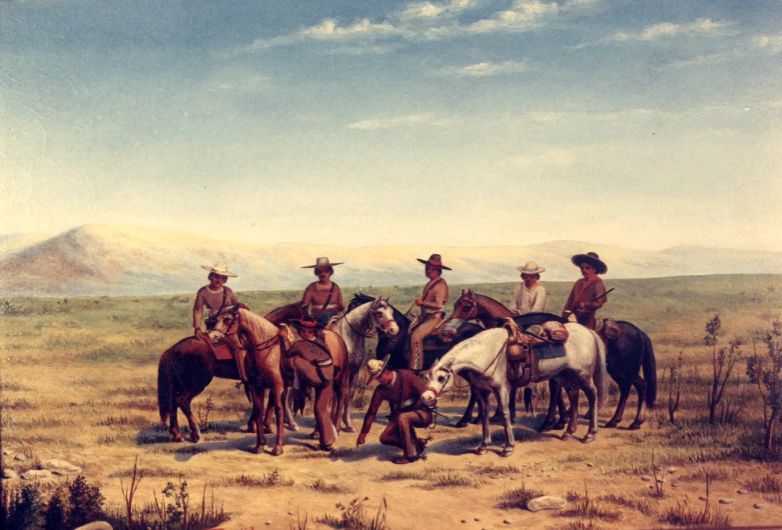 Sobre la huela –ndash; On the trail by Theodore Gentilz